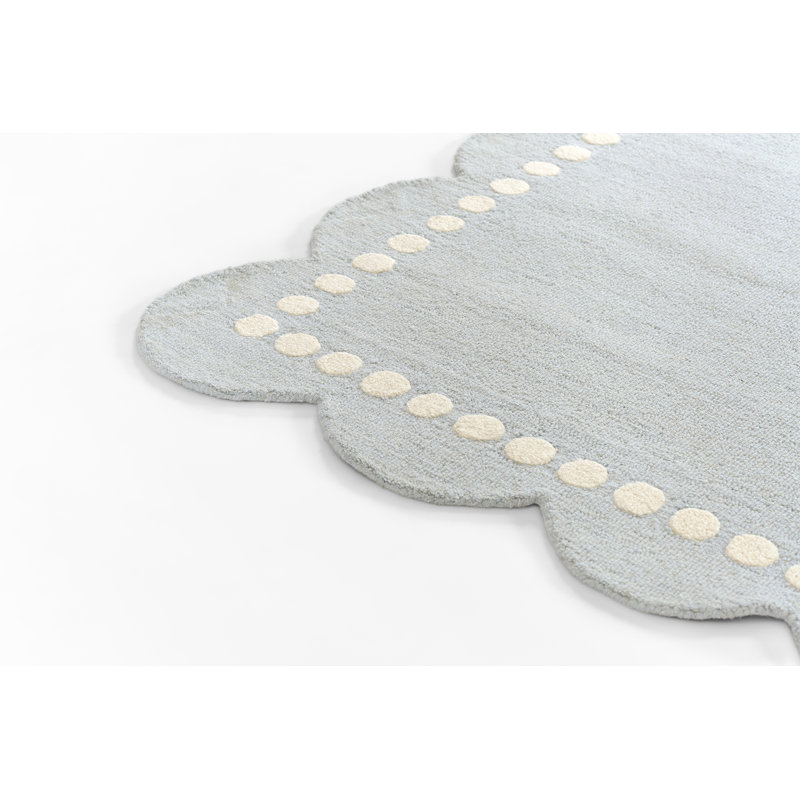 Birch Lane™ Lola Blue Hand-Tufted Wool Rug & Reviews | Birch Lane
